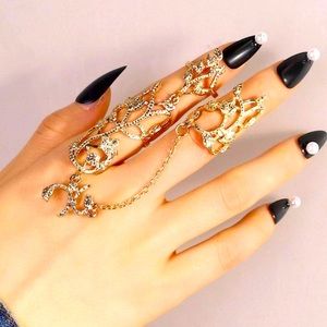 Ring Solid Mittens Gold Jewelry New